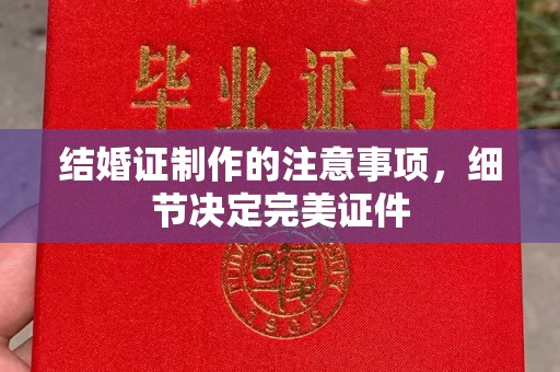 鸟松结婚证制作的注意事项，细节决定完美证件