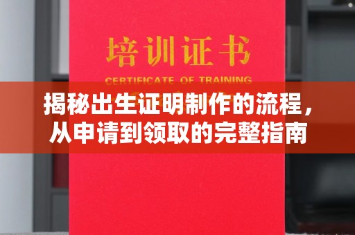 友谊揭秘出生证明制作的流程，从申请到领取的完整指南
